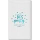 Confetti Dots Let's Party Linen Like Guest Towels Image 4 of 5